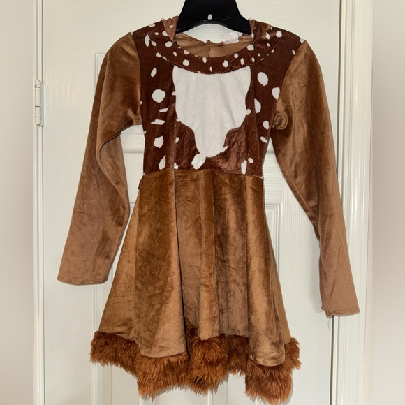 Girl’s Fawn Costume - Brown and White - Picture 1 of 8